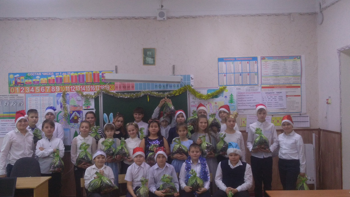 Постер к социальной практике: Готовим наш новогодний сюрприз для учеников 2 класса.
