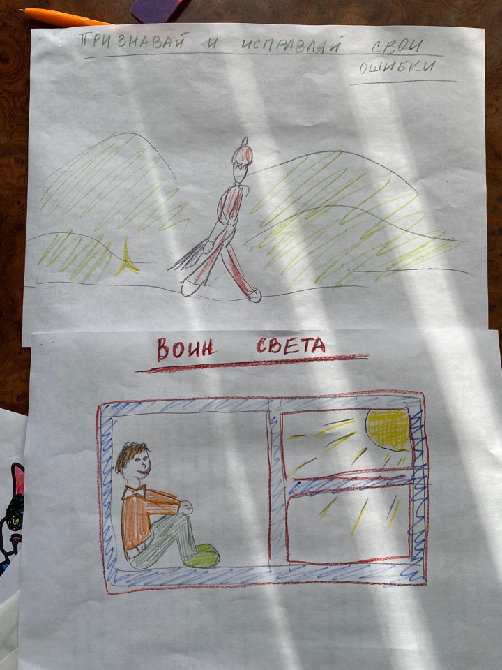 Постер к социальной практике: Воин света. Имейте мужество исправить свои ошибки.