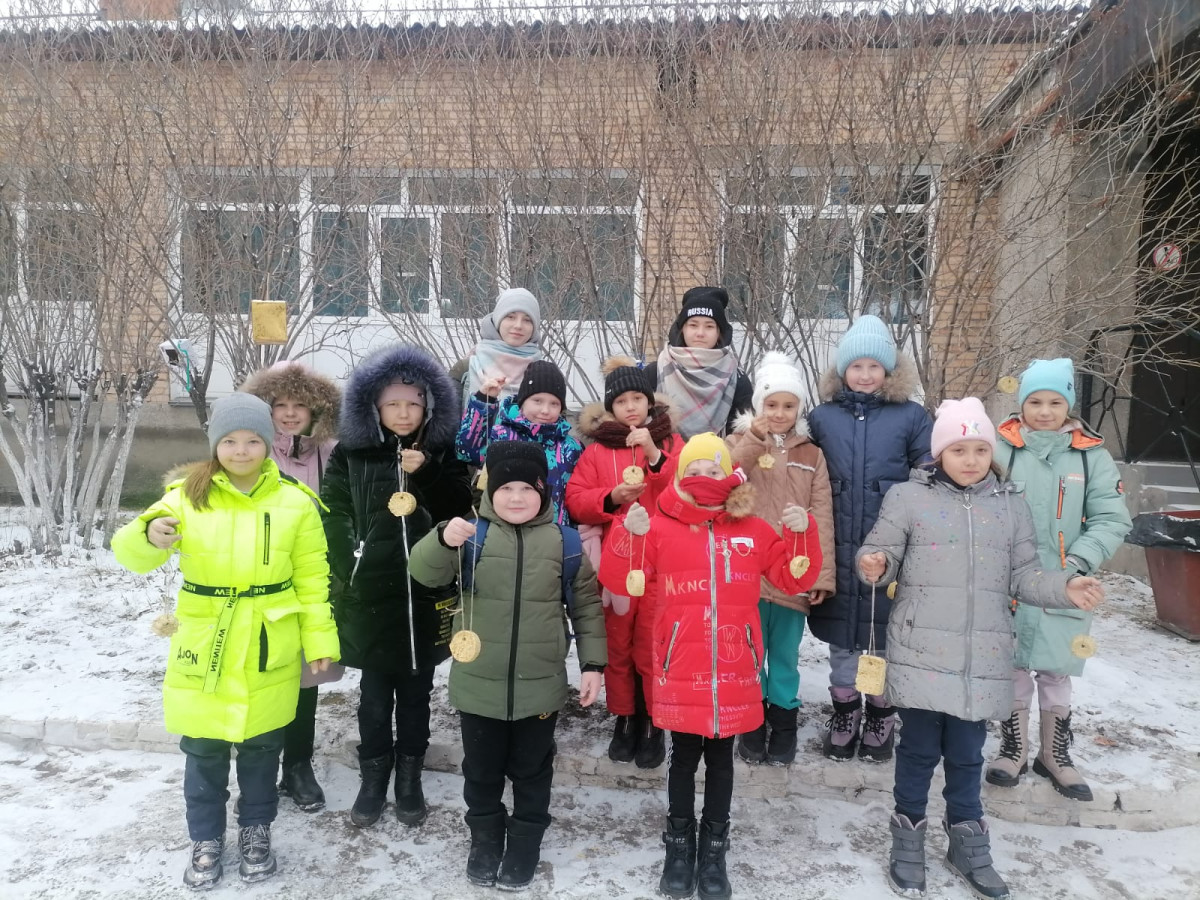 Постер к социальной практике: эко-кормушка "Столовая для птиц"