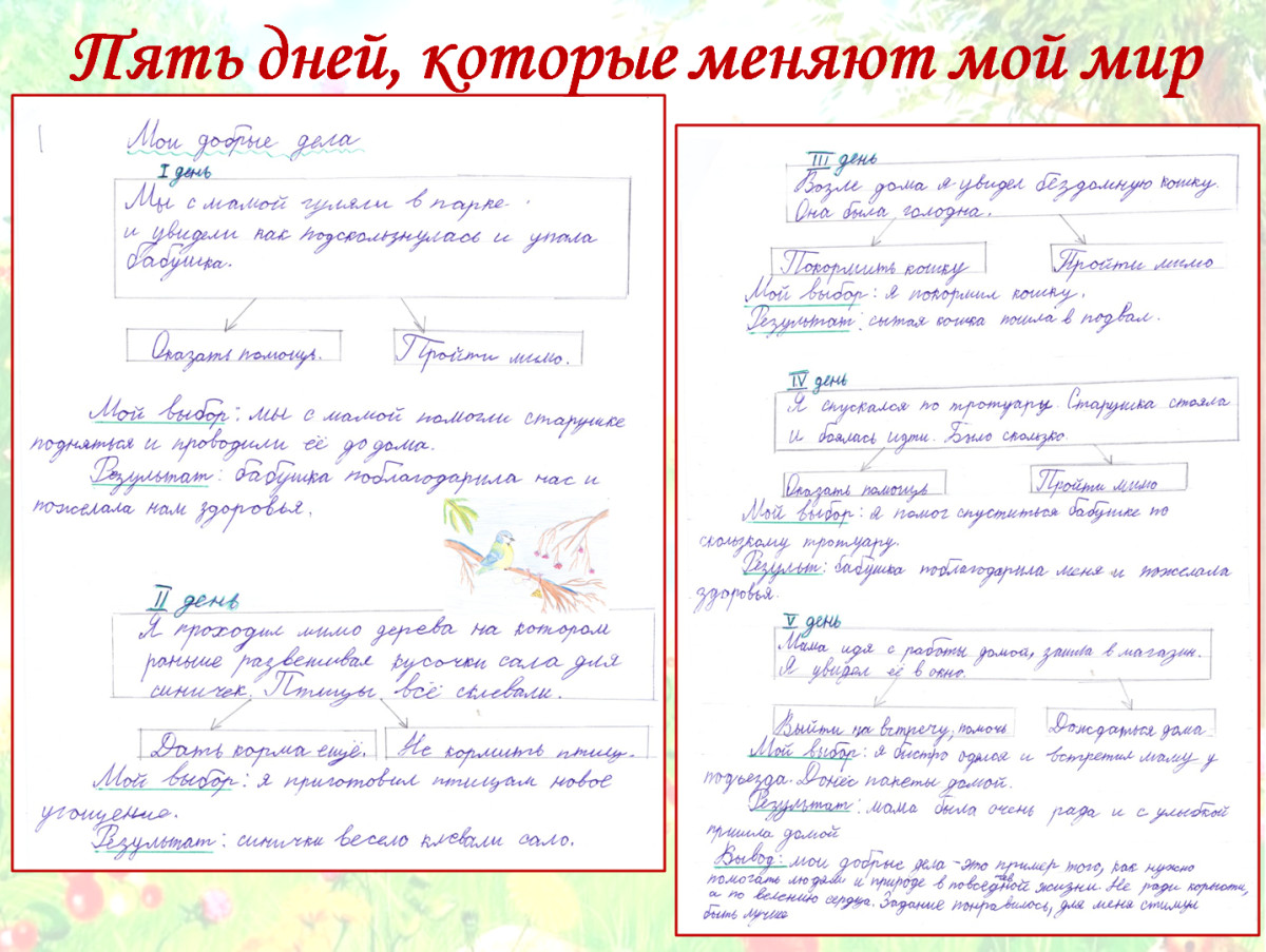 Постер к социальной практике: Пять дней, которые меняют мой мир