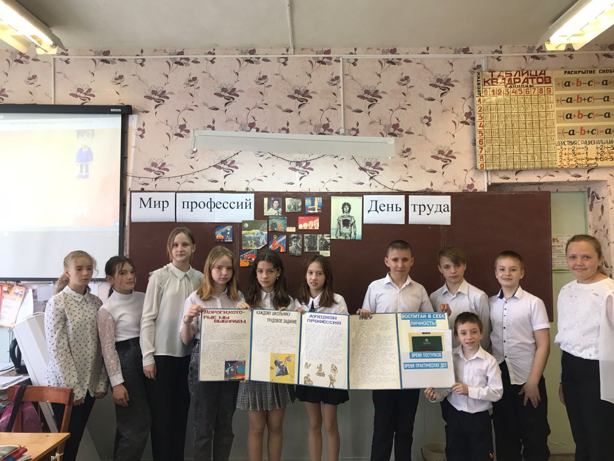 Постер к социальной практике: Мир профессий.