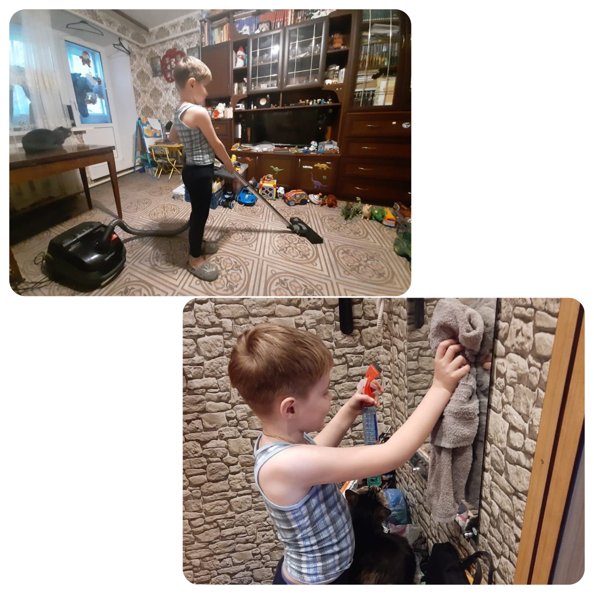 Постер к социальной практике: Юные помощники