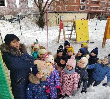Постер к социальной практике: Помогаем птицам зимой