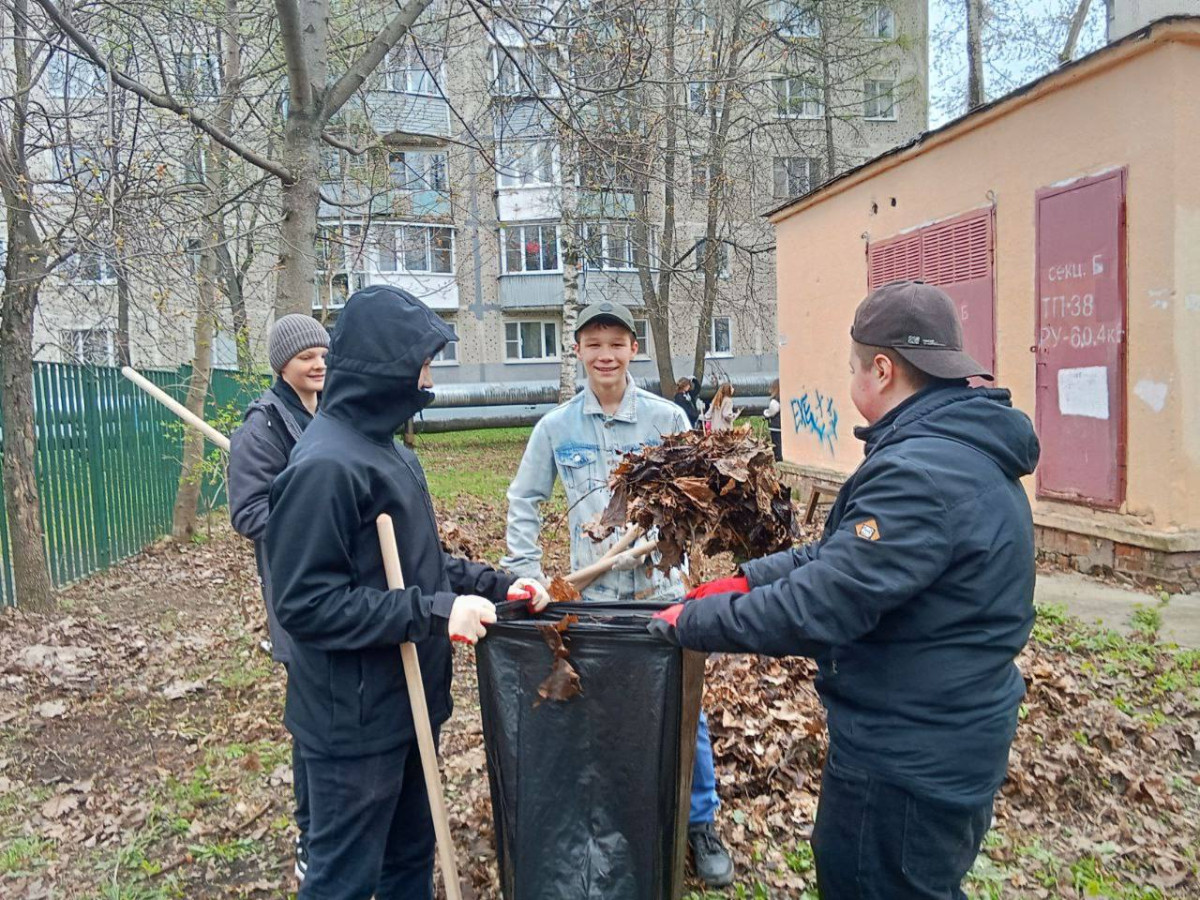 Постер к социальной практике: Помощь в уборке территории