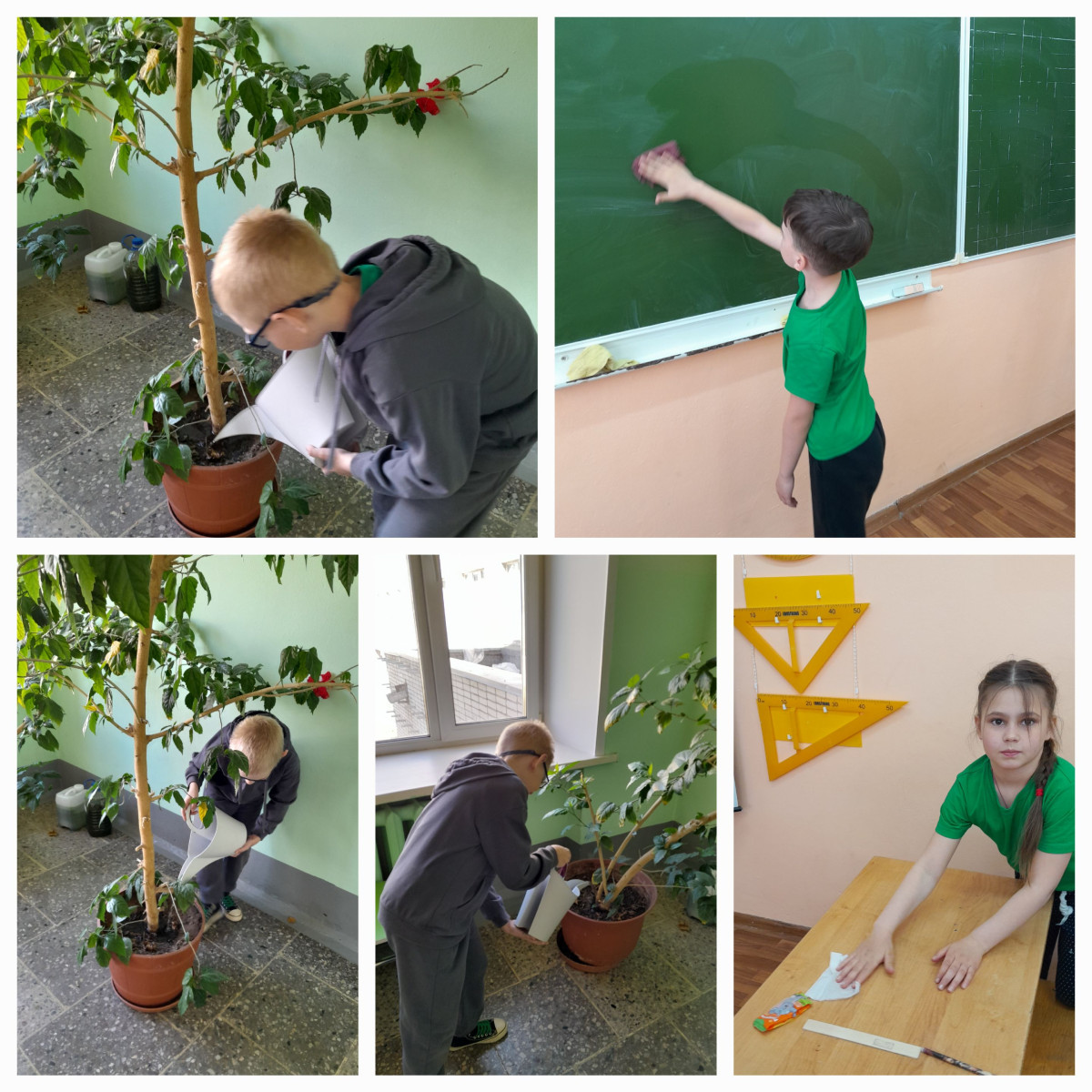 Постер к социальной практике: Чистота дома, в классе, в школе.