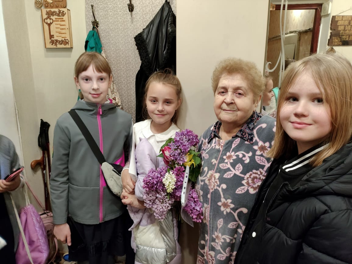 Постер к социальной практике: Поздравление ветерана ВОВ