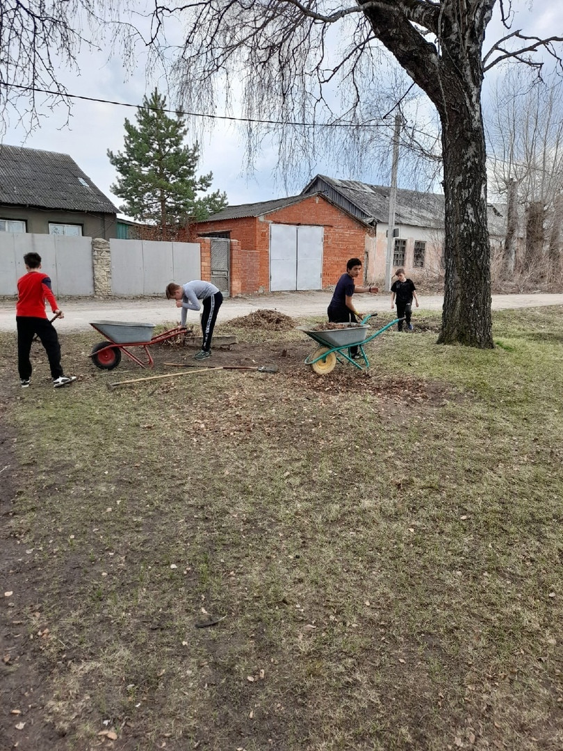 Постер к социальной практике: Субботник по благоустройству территории школы