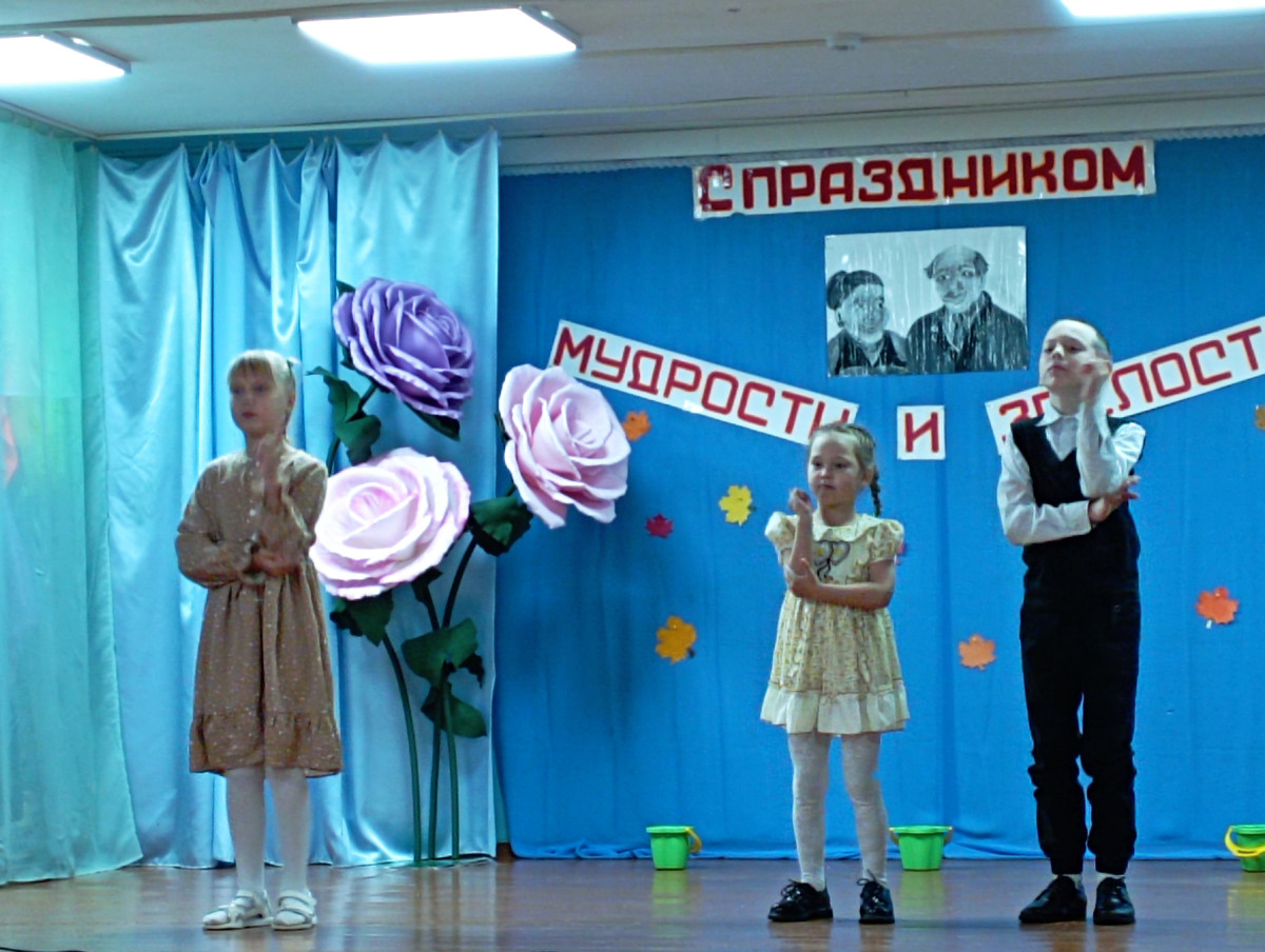 Постер к социальной практике: Участие в концерте к Дню пожилых людей