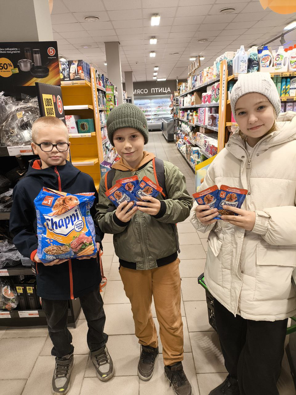 Постер к социальной практике: Акция "Поможем друзьям нашим меньшим!"
