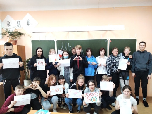 Постер к социальной практике: Мы за здоровый образ жизни