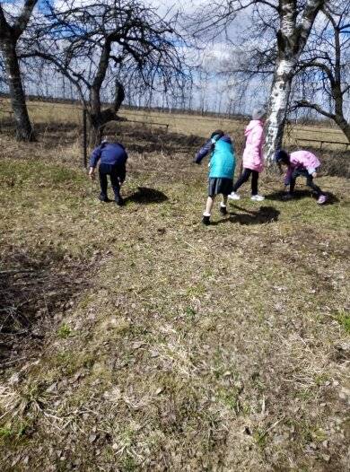 Постер к социальной практике: Уборка школьной территории.