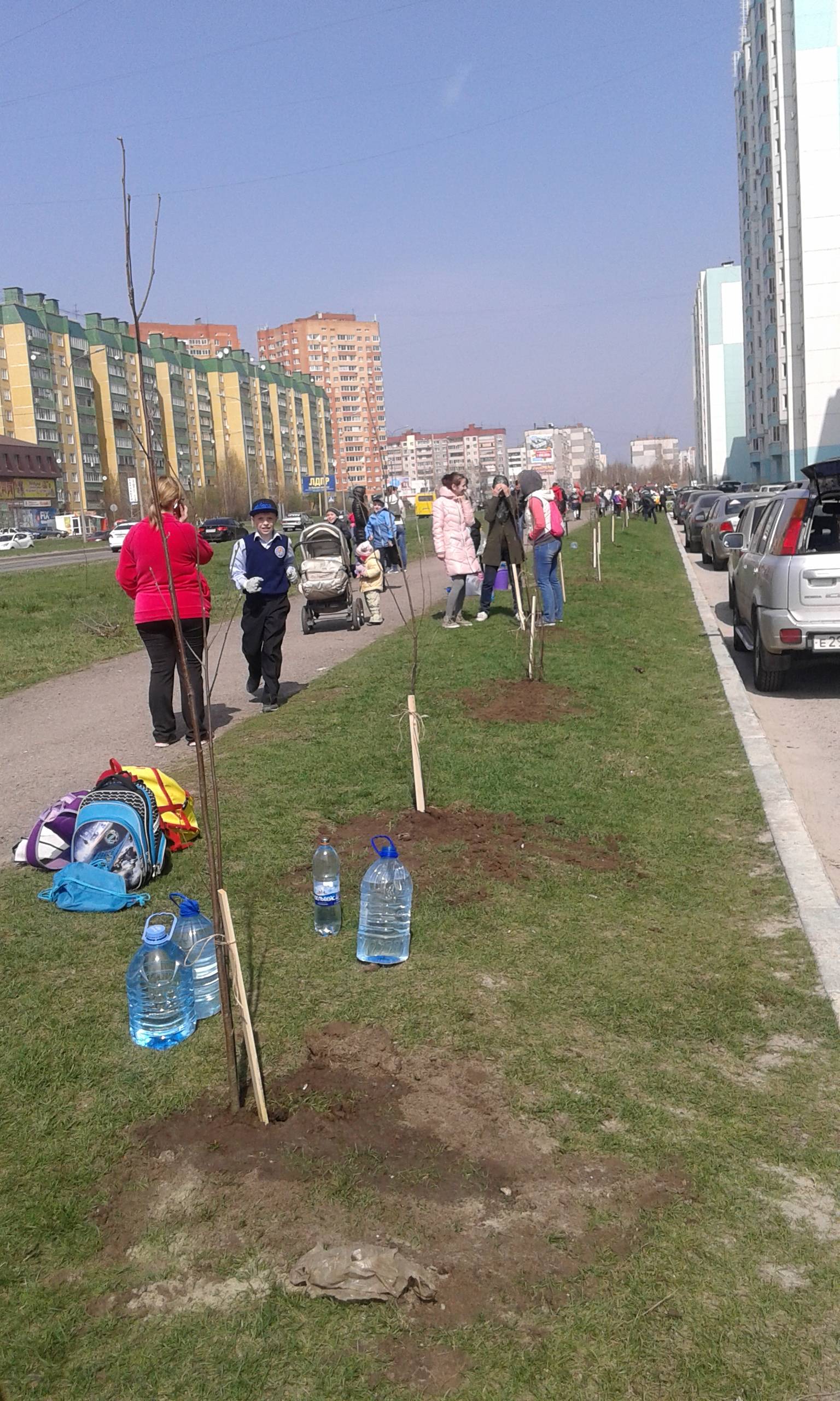 Постер к социальной практике: "Только вместе, только дружно помогать природе нужно!"