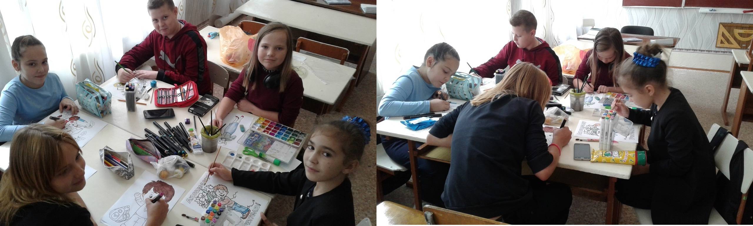 Постер к социальной практике: Дружная работа над выпуском стенгазеты